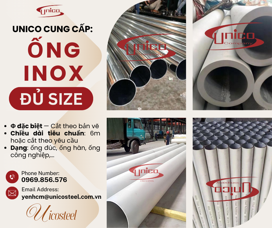 BÁN ỐNG INOX ĐỦ QUY CÁCH – HÀNG SẴN KHO
